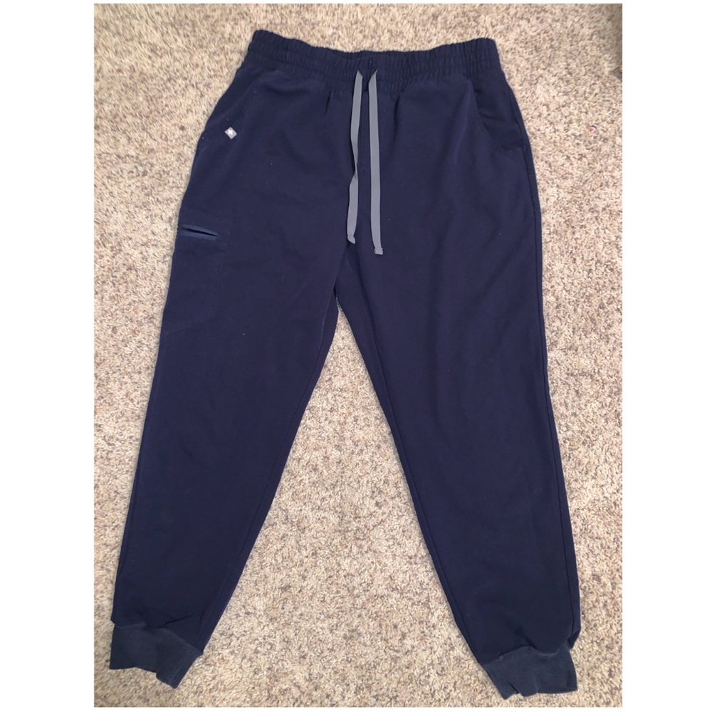 Figs Scrubs High Waited Navy Zamora Jogger Size L/P